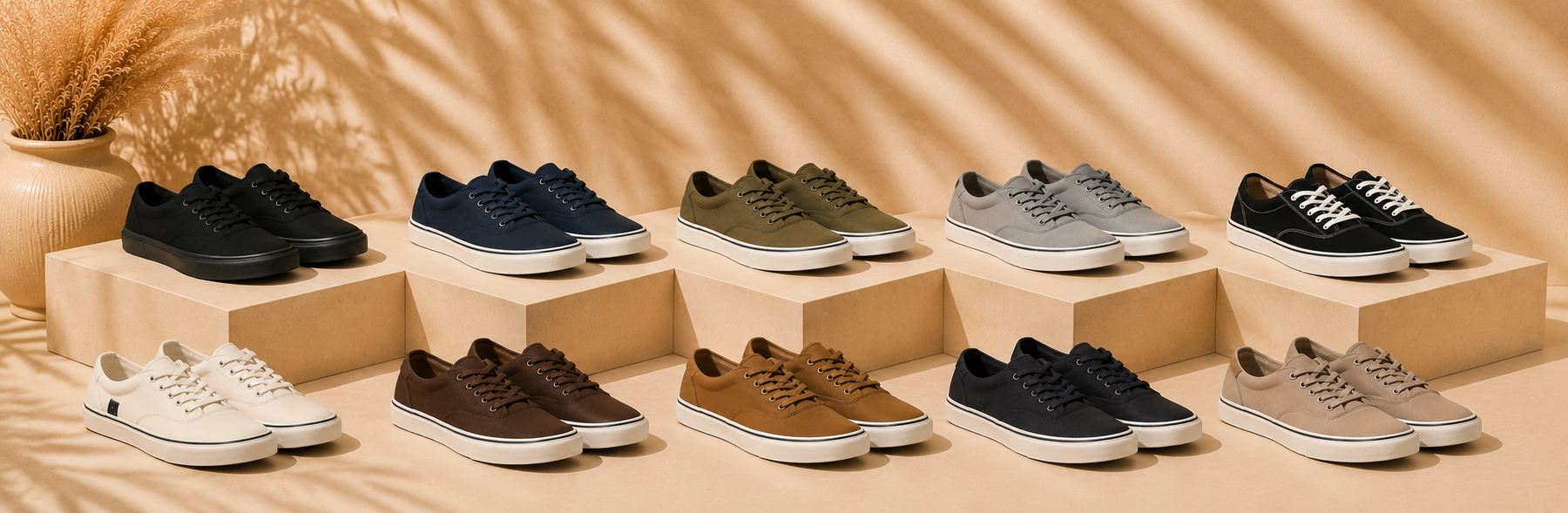 Men Vulcanize Shoe