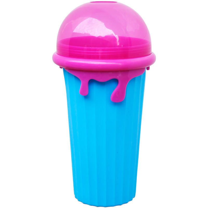 500ml Large Capacity Slushy Cup Summer Squeeze Homemade Juice Water Bottle Quick-Frozen Smoothie Sand Cup Pinch Fast Cooling Magic Ice Cream Slushy Maker Beker Kitchen Gadgets alternate view