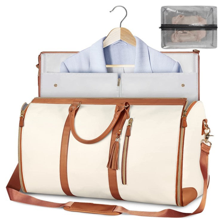 Large Capacity Travel Duffle Bag Women's Handbag Folding Suit Bag Waterproof Clothes Totes alternate view