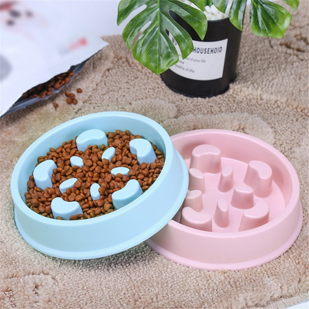 Interactive Dog Slow Feeder Puzzle Bowl – Anti-Choking Feeder