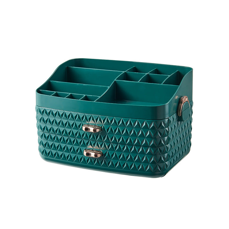 Desktop dustproof cosmetics storage box alternate view