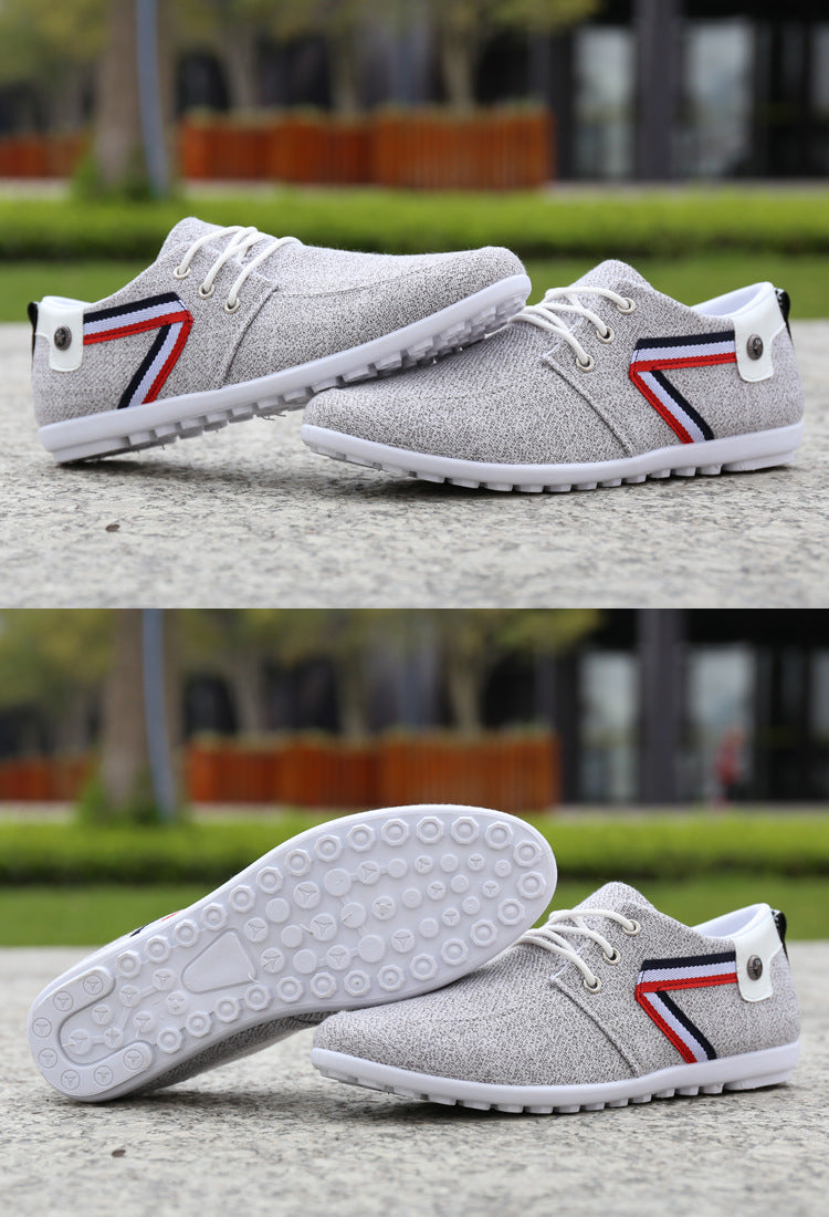 Men'S Soft-Soled Canvas Shoes, Sports And Leisure Old Beijing Cloth Shoes, Peas Shoes alternate view