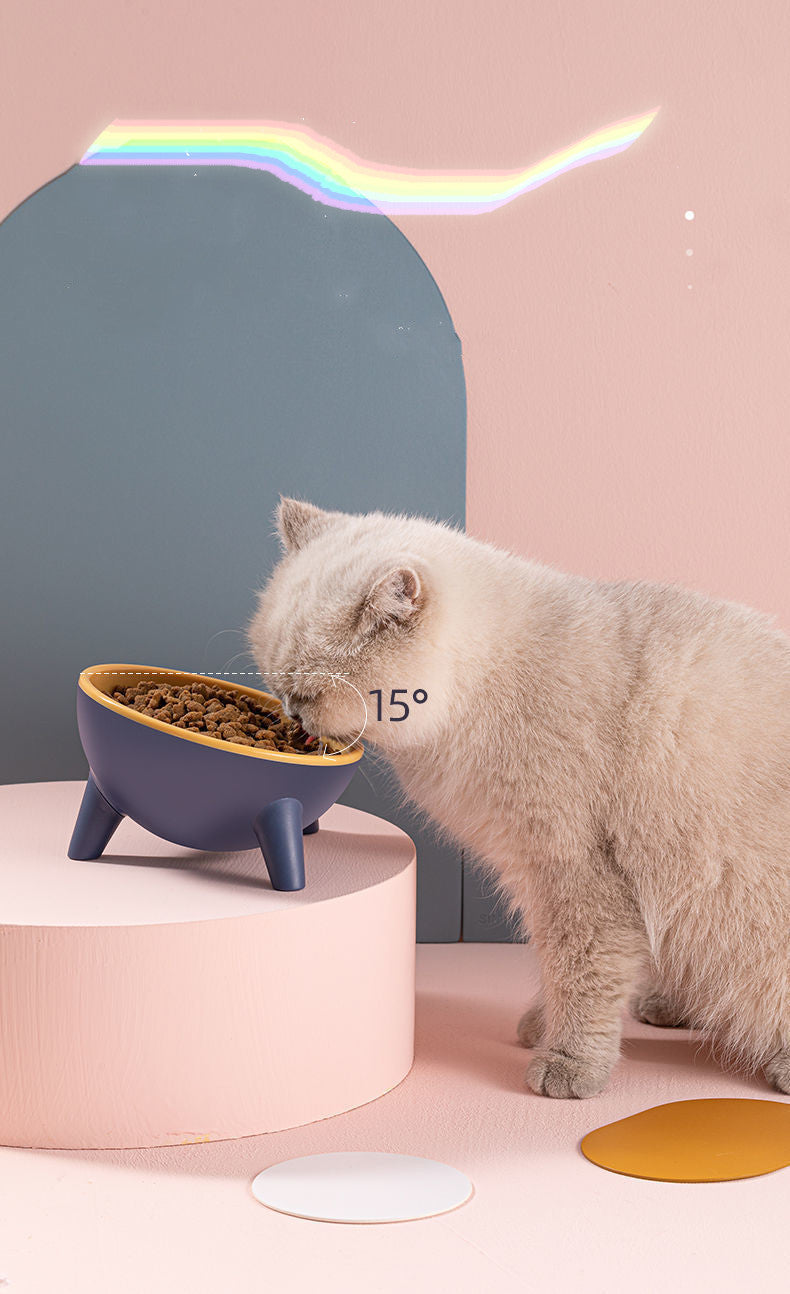 Cat Dog Bowl With Stand Pet Feeding Food Bowls Dogs Bunny Rabbit Nordic Color Feeder Product Supplies Pet Accessories alternate view