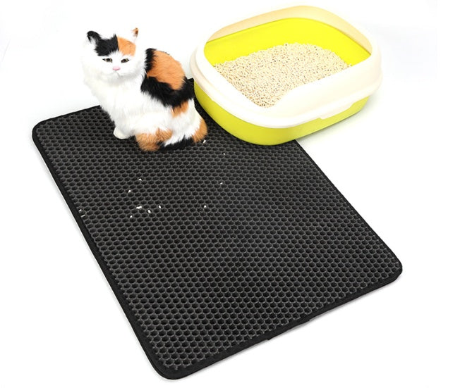 Double-Layer Cat Litter Trapping Mat – Waterproof EVA