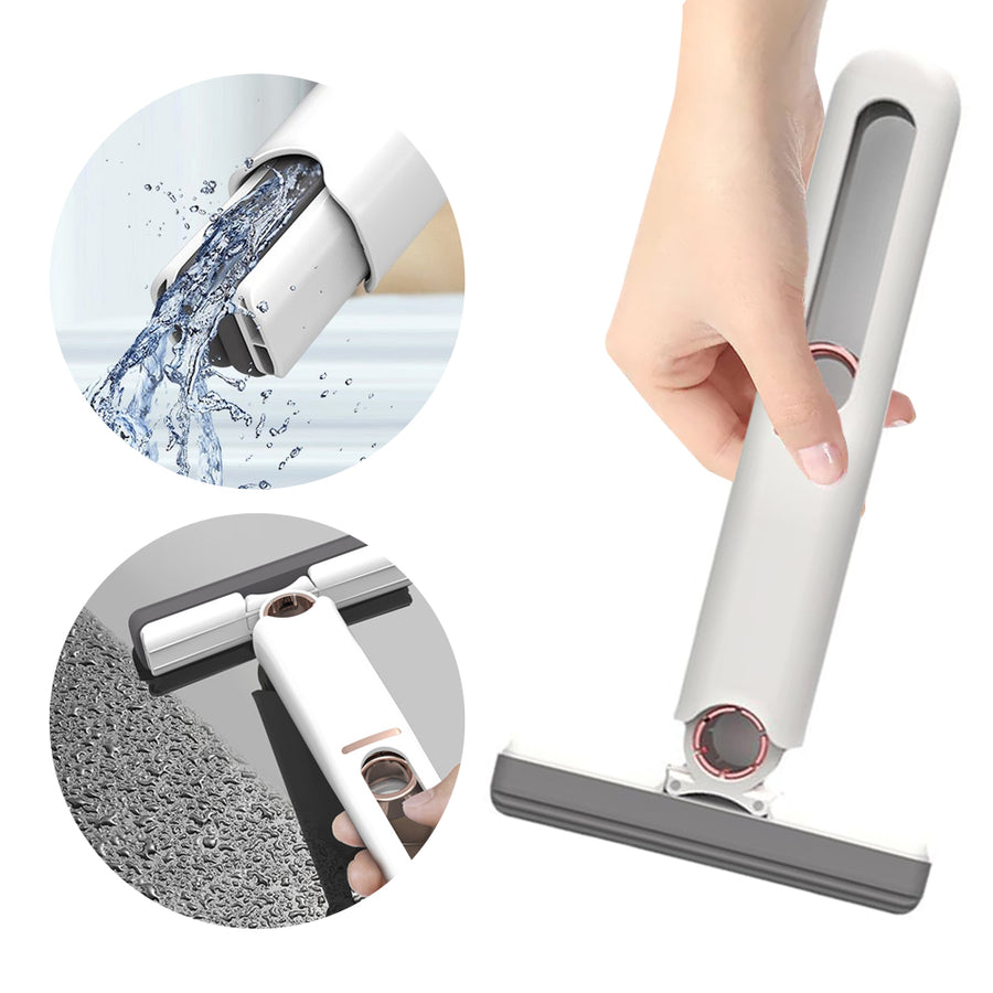 Mini Mops Floor Cleaning Sponge Squeeze Mop Household Cleaning Tools Home Car Portable Wiper Glass Screen Desk Cleaner Mop alternate view