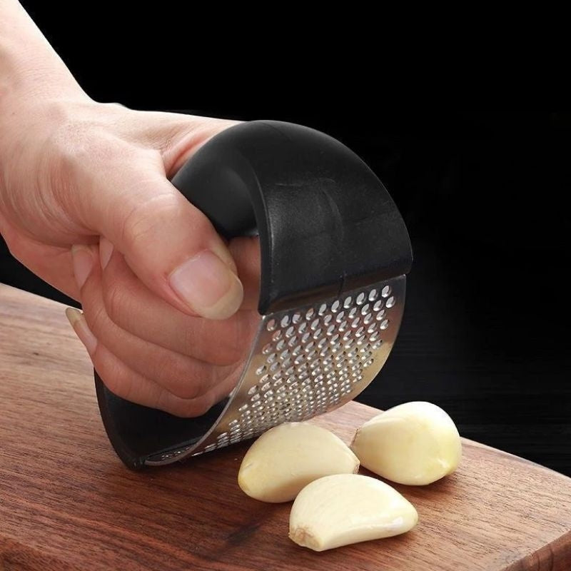 Stainless Steel Garlic Masher Garlic Press Household Manual Curve Fruit Vegetable Tools Kitchen Gadgets alternate view