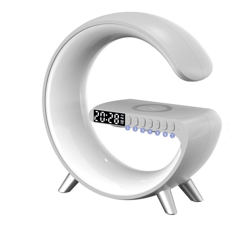 New Intelligent G Shaped LED Lamp Bluetooth Speake Wireless Charger Atmosphere Lamp App Control For Bedroom Home Decor alternate view