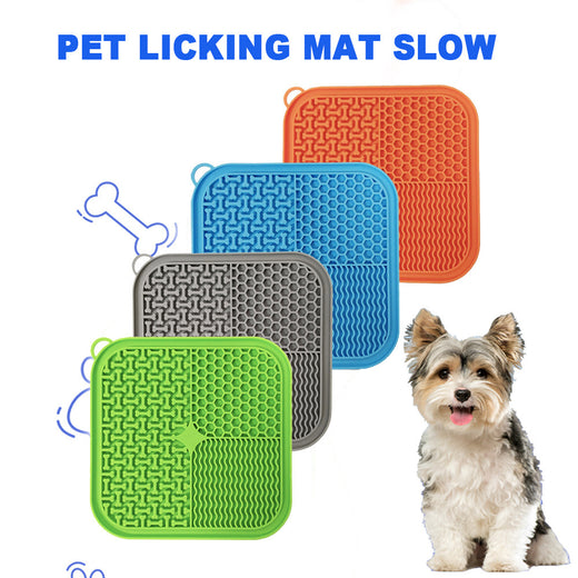 Dog Lick Mat – Suction Slow Feeder & Calming Pad
