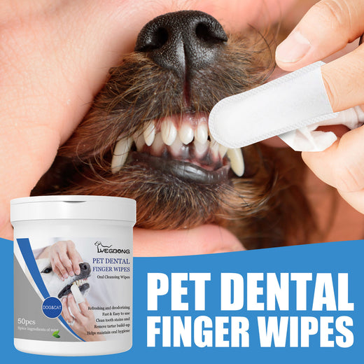 Pet Dental Finger Wipes – Teeth Cleaning & Oral Care
