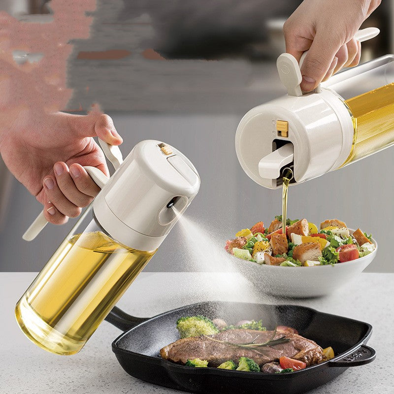 2 In 1 Oil Sprayer Bottle BBQ Cooking Oil Dispenser Olive Oil Pourers Sprayer Kitchen Baking Oil Mister Vinegar Bottle alternate view