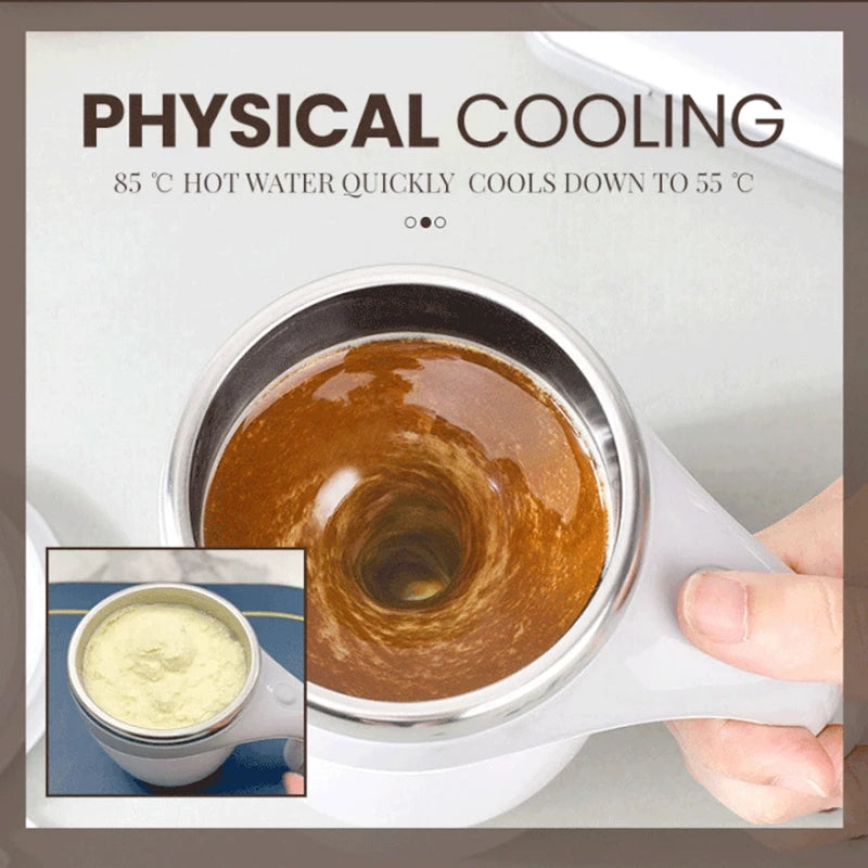 Rechargeable Model Automatic Stirring Cup Coffee Cup High Value Electric Stirring Cup Lazy Milkshake Rotating Magnetic Water Cup alternate view