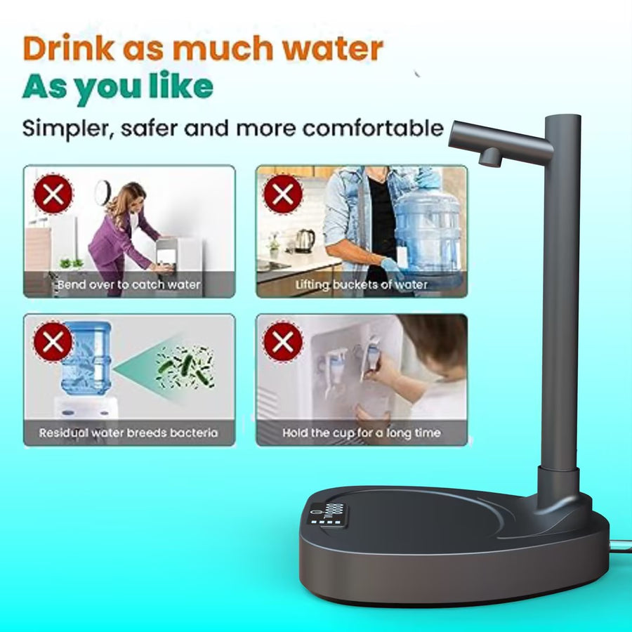 Added Extension Tupe Water Dispenser Automatic Water Bottle Desktop Rechargeable Water Dispenser With Stand alternate view
