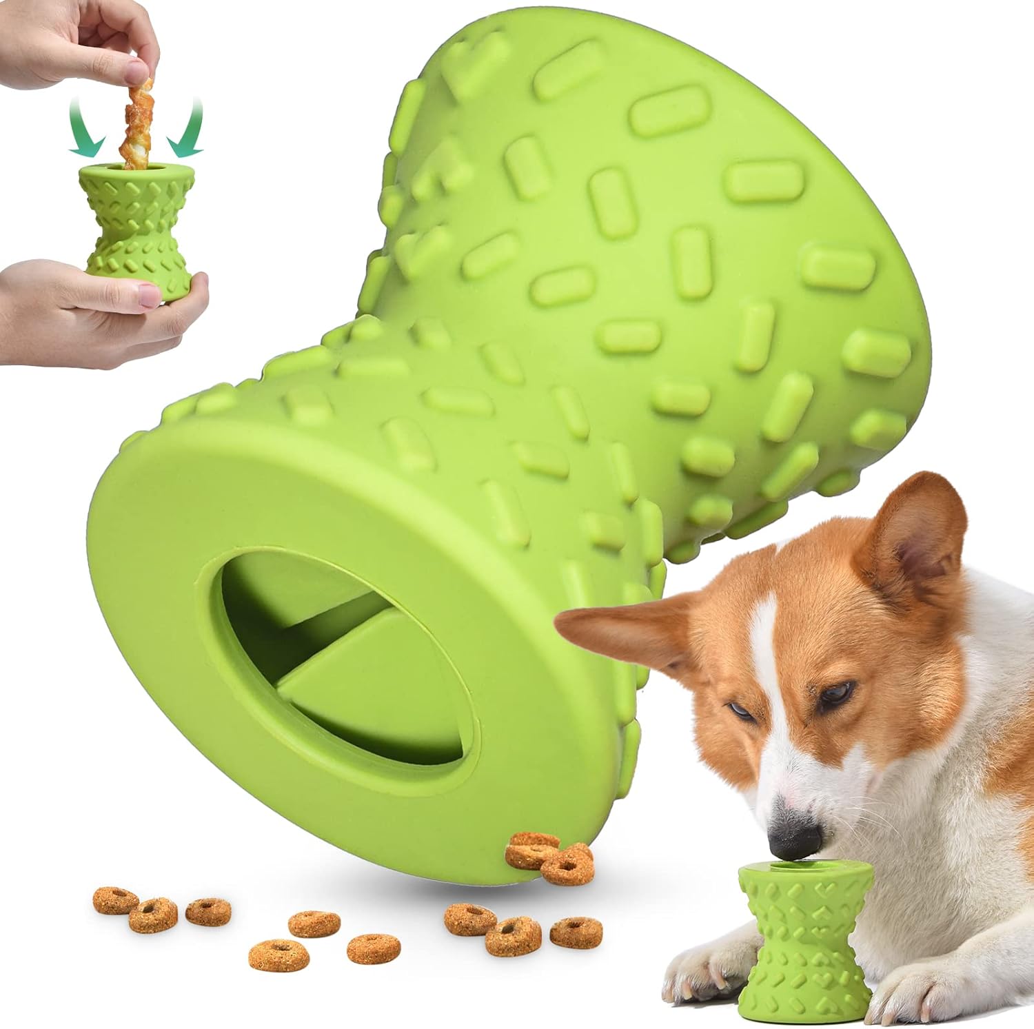 Interactive Dog Treat Dispenser & Chew Toy