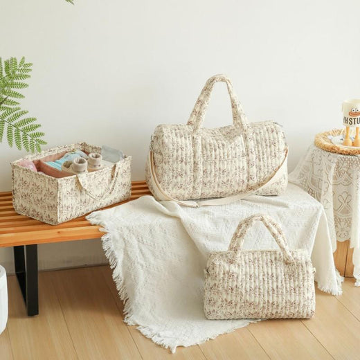 Floral Quilted Travel & Storage Bag