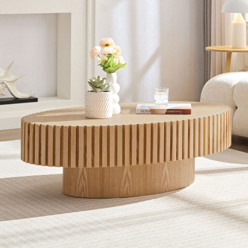 Modern Handmade Drum Coffee Table alternate view