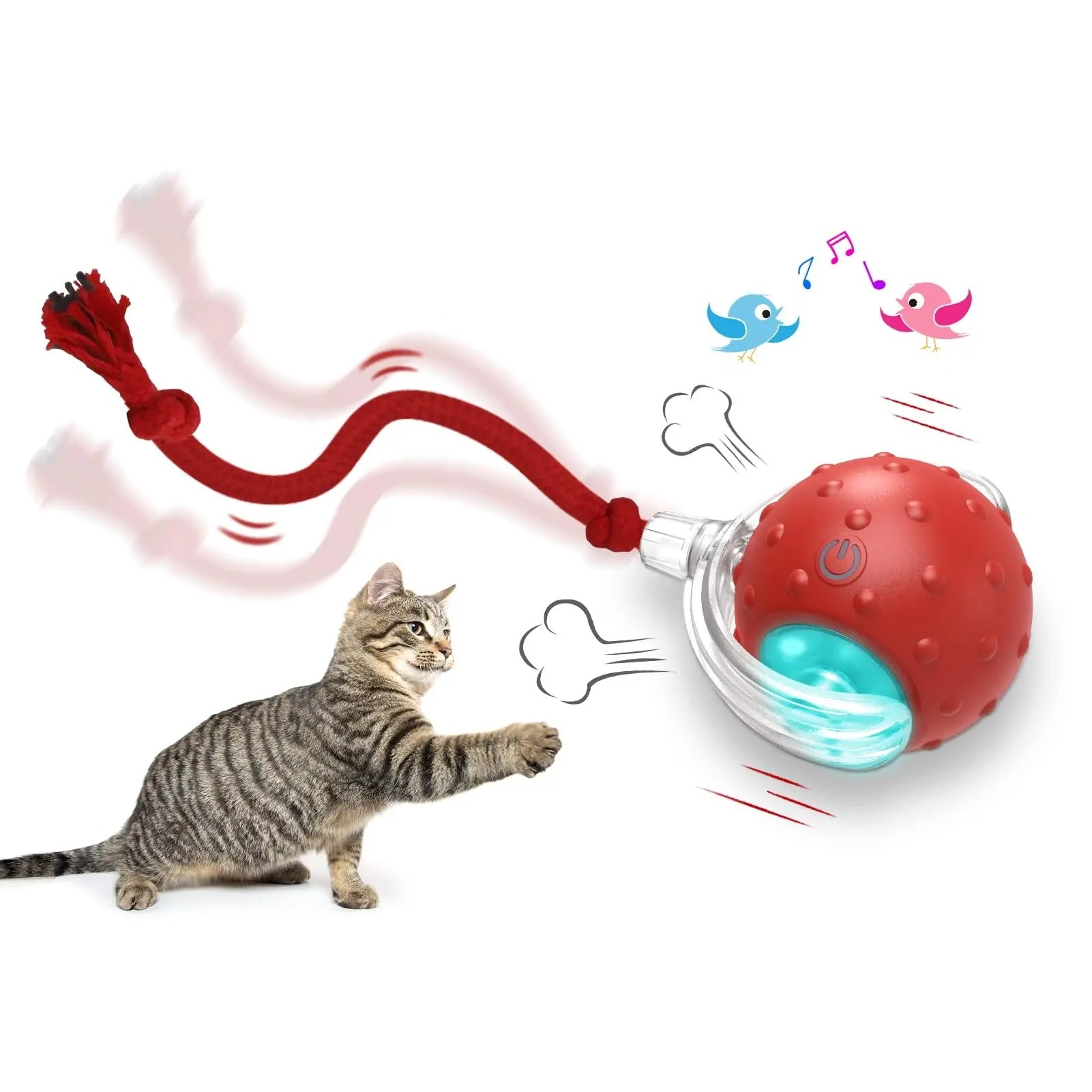 Smart Interactive Cat Toy Ball – Automatic Rolling & Motion Activated