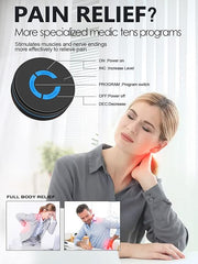 Portable EMS Mini Electric Neck Back Body Massager Cervical Electric Neck Back Massager Muscle Therapy Pressure Pain